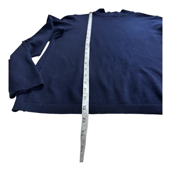 CHICO's Women's Blue Turtleneck Long Sleeve Sweater Size 0 - Picture 6 of 11